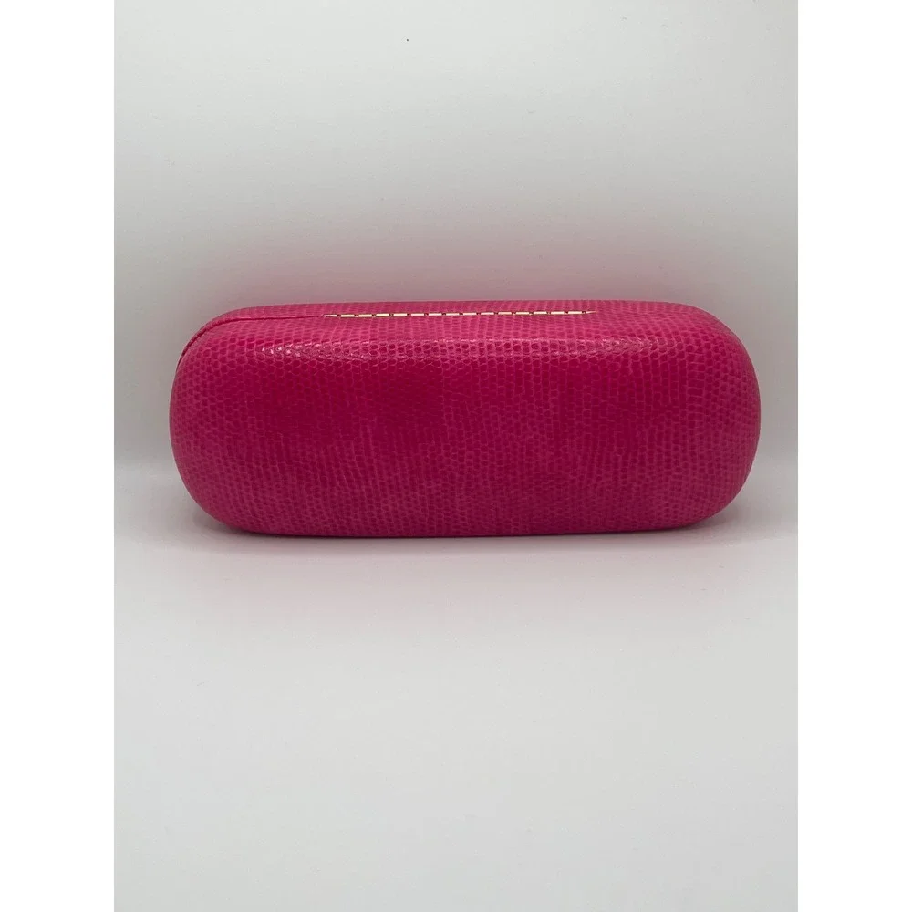 Lilly Pulitzer Sunglasses Case Pink Lizard‎ Embossed Designer Eyewear